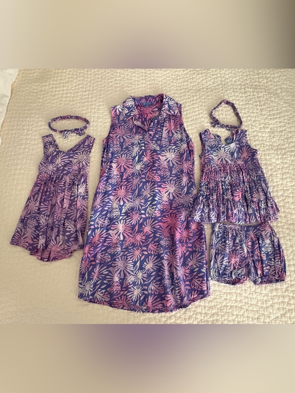 Mommy and Me Matching Tropical Floral Dresses by Blue Ginger Hawaii